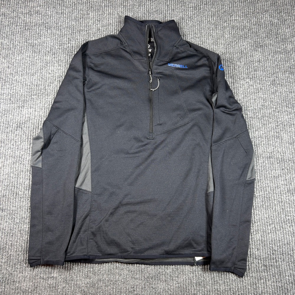 Merrell Select Wick Jacket Womens S Black 1/4 Zip Pullover JMS23697 Active